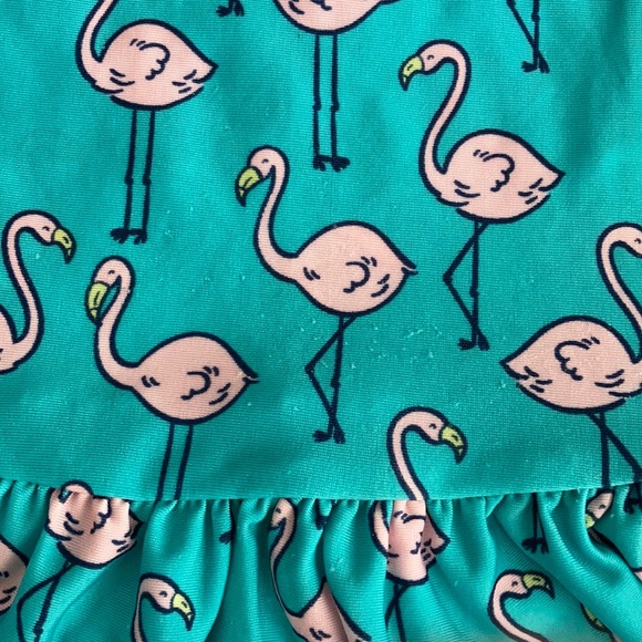 🌊Cat & Jack Girls Flamingo Rash Guard Top🌊 - Picture 3 of 6
